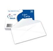 [SOBRE CARTA BLANCO] SOBRE CARTA - Sobre Esquela Aereo 56 gr. - 16.4 x 9.7 cm. Pqte x 50 (copiar)