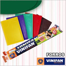 VINIFAN - Forro para libros y cuadernos VINIFAN x 4.5 m largo aprox.