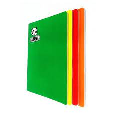 CUADERNO A4 - Cuaderno A4 DAVID engrapado - colores enteros surtidos x 80 hojas