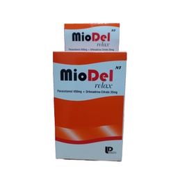 [MIODEL RELAX NF] MIODEL RELAX NF - Tabletas recubiertas caja x 100 - 450 mg + 35 mg