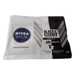 [NIVEA MEN] NIVEA MEN - Crema antitranspirante BLACK &amp; WHITE - INVISIBLE ORIGINAL 48H x 10 g