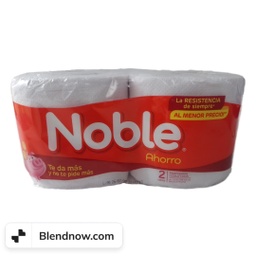 [NOBLE AHORRO] NOBLE - Papel higienico DOBLE HOJA - 20 metros x 2 ROLLOS (copiar)