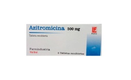 [AZITROMICINA FARMINDUSTRIA] AZITROMICINA FARMINDUSTRIA - Tabletas caja x 30 - 500 mg (copiar)