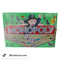 [MONOPOLY] MONOPOLY - Monopolio letra plateada TABLERO DE MADERA CHICO