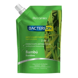 [BACTERION] BACTERION - Jabon liquido para manos BAMBU - HIDRATANTE ANTIBACTERIAL x 1000 mL