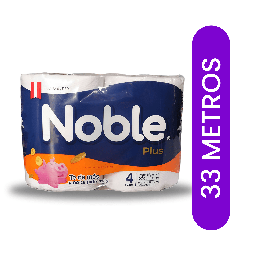 [NOBLE PLUS] NOBLE AHORRO PLUS - Papel higienico DOBLE HOJA 40 metros x 4 ROLLOS (copiar)