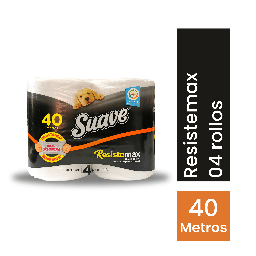 [SUAVE] SUAVE - Papel higienico CUIDADO COMPLETO - DOBLE HOJA 20 metros x 4 ROLLOS (copiar)