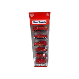 [SET CARRITOS DIE CAST] SET CARRITOS DIE CAST - Set de carritos de metal BOMBEROS / FIRE TRUCK - DIE CAST caja x 6