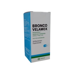 [BRONCO VELAMOX] BRONCO VELAMOX - Polvo para suspension oral x 60 mL - 250 mg + 15 mg / 5 mL