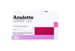 [ANULETTE] ANULETTE - Comprimidos recubiertos via oral x 21 dias - 0.15 mg + 0.03 mg