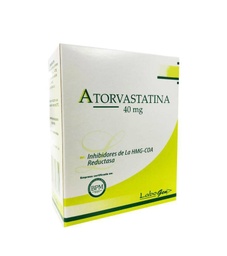 [ATORVASTATINA LABOGEN] ATORVASTATINA JPS - Tabletas recubiertas caja x 100  - 40 mg (copiar)