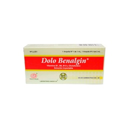 [DOLO BENALGIN] ANEURIN 1000 - Solucion inyectable ampolla via I.M. x 3 mL + 1 jeringa descartable (copiar)