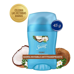 [SECRET] SECRET - Gel invisible antitranspirante SECRET - 5X FRESH DEFENSE COCONUT x 45 g