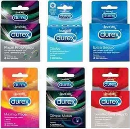 DUREX - Condones de latex lubricados x 3 unidades