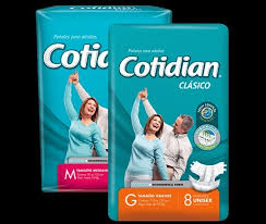 PANALES COTIDIAN - Panales para adultos CLASICO FRESH CONTROL UNISEX (Paquete x 8 unidades)