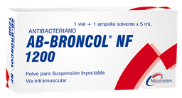 [AB-BRONCOL NF 1200] AB - BRONCOL NF 1200 - Polvo susp. inyect. via I.M. + 1 ampolla solvente x 5 mL