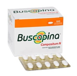 [BUSCAPINA  COMPOSITUM N] BUSCAPINA  COMPOSITUM N - Comprimidos recubiertos caja x 100 - 10 mg + 500 mg
