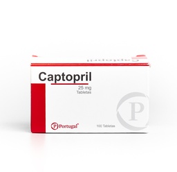 [CAPTOPRIL PORTU] CAPTOPRIL PORTUGAL - Tab. caja x 100  - 25 mg