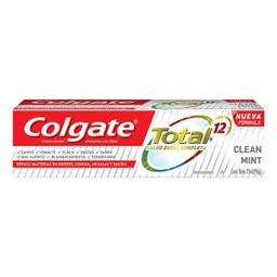 [COLGATE TOTAL 12] COLGATE TOTAL 12 - Crema dental Anticaries con fluor CLEAN MINT 75 mL - 96 g