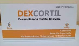 [DEXCORTIL] DEXCORTIL - Solucion inyectable ampolla via I.A. - I.V. - I.M. caja x 10 - 4 mg / 2 mL