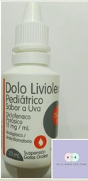 [DOLO LIVIOLEX] DOLO LIVIOLEX - Gotas sabor a uva x 20 mL - 15 mg / mL