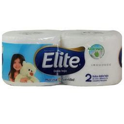 [ELITE] ELITE - Papel higienico con aloe vera DOBLE HOJA - 20 metros x 2 ROLLOS