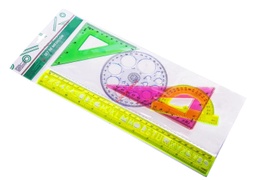 [ESCUADRAS] ESCUADRAS - Juego de escuadras escolar en variedad de colores