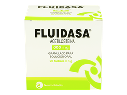 [FLUIDASA] FLUIDASA - Granulados para solucion oral caja x 20 sobres x 3 g - 600 mg