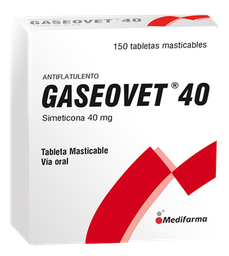 [GASEOVET 40] GASEOVET 40 - Tabletas masticables caja x 150 - 40 mg