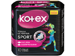 [KOTEX] KOTEX - Toallas femeninas KOTEX - SPORT ULTRAFINA x 10 unidades