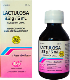 [LACTULOSA LUSA] LACTULOSA LUSA - Sol. Oral  Fco. x 120 mL - 3,3 g / 5 mL