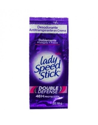 [LADY SPEED STICK] LADY SPEED STICK - Desodorante Antitranspirante en crema DOUBLE DEFENSE 48H PROTECCION x 10 g