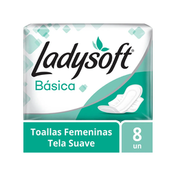 [LADYSOFT] LADYSOFT - Toallas femeninas LADYSOFT - BASICA x 8 unidades