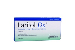 [LARITOL DX] LARITOL DX - Tabletas caja x 10 - 10 mg + 2 mg