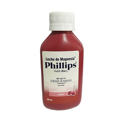 [LECHE DE MAGNESIA PHILLIPS CEREZA] LECHE DE MAGNESIA PHILLIPS - Sabor CEREZA Fco. x 120 mL - 400 mg / 5 mL