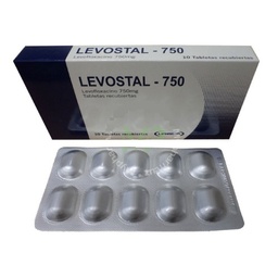 [LEVOSTAL - 750] LEVOSTAL - 750 - Tab. recub. caja x 10 - 750 mg