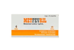 [METFEVRIL] METFEVRIL - Sol. Inyect. ampolla via I.V. - I.M. caja x 10 - 1g / 2 mL