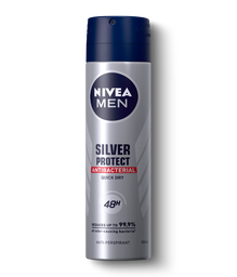 [NIVEA MEN] NIVEA MEN - Barra antitranspirante SILVER PROTECT ANTIBACTERIAL 48 HRS x 43 g