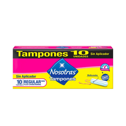 [NOSOTRAS TAMPONES] NOSOTRAS TAMPONES - Tampones intimos NOSOTRAS - REGULAR / flujo liviano - normal caja x 10 unidades