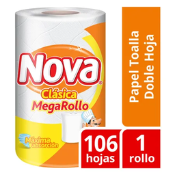 [NOVA CLASICA] NOVA CLASICA - Rollo de papel toalla MEGAROLLO x 106 hojas