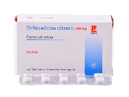 [ORFENADRINA CITRATO FARMI] ORFENADRINA CITRATO FARMINDUSTRIA - Tab. liberc. Prolong. caja x 100 - 100 mg