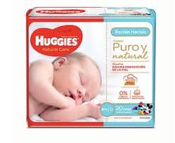 [PANALES HUGGIES RECIEN NACIDO] PANALES HUGGIES RECIEN NACIDO - Panales desechables NATURAL CARE - RECIEN NACIDO / hasta 4 kg RN|0 - Paquete x 20 pañales