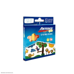 [PLASTILINA DEL x 10] PLASTILINA DELGADA x 10 - Plastilina delgada ARTESCO caja x 10