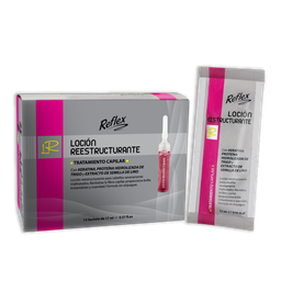 [REFLEX LOCION REESTRUCTURANTE] REFLEX LOCION REESTRUCTURANTE - Locion Reestructurante con Keratina, proteina hidrolizada de trigo y extracto de semilla de Linio - 17 mL