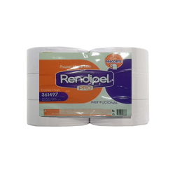 [RENDIPEL PRO] RENDIPEL PRO - Papel higienico doble hoja - 100 m x rollo - paquete x 6 rollos