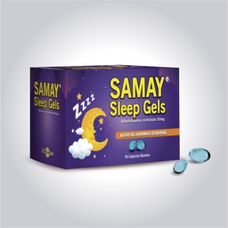 [SAMAY SLEEP GELS] SAMAY SLEEP GELS - Inductor del sueno - Capsulas blandas caja x 50 - 50 mg