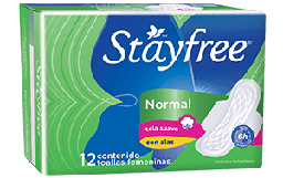 [STAYFREE] STAYFREE - Toallas femeninas STAYFREE - NORMAL con alas x 12