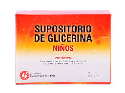 [SUPOSITORIO DE GLICERINA NINOS] SUPOSITORIO DE GLICERINA NINOS - Uso rectal x 1.48 gr