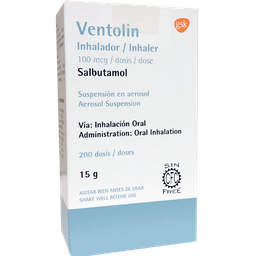 [VENTOLIN] VENTOLIN - Inhalador 100 mcg / dosis - 200 dosis