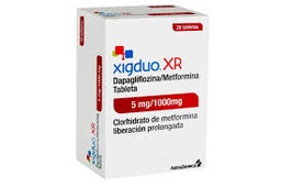 [XIGDUO XR] XIGDUO XR - Comprimidos de lib. prolong. caja x 30 - 5 mg + 1000 mg